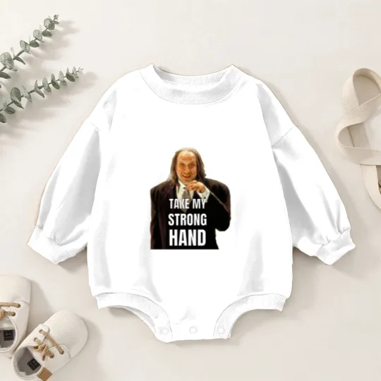 Discover TAKE MY STRONG HAND Baby Romper Sweatshirts