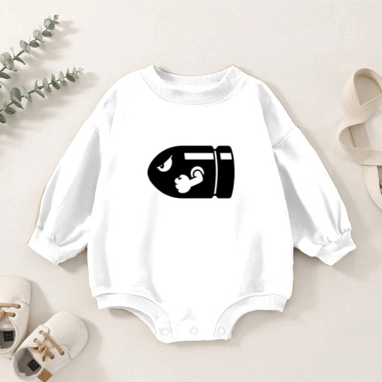 Discover Bullet bill Baby Romper Sweatshirts