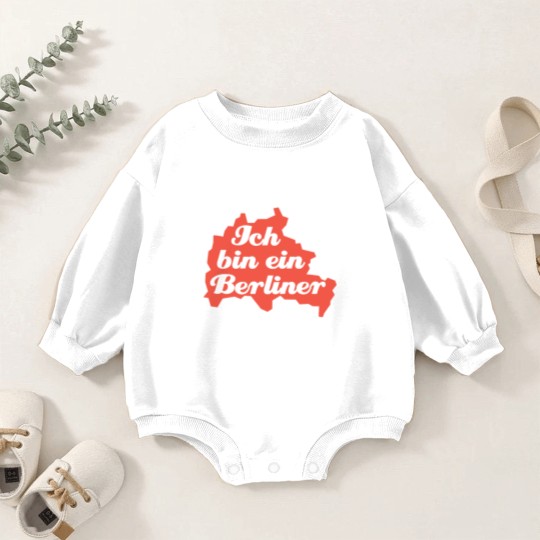Discover Ich Bin Ein Berliner - Berlin - Germany - JFK Baby Romper Sweatshirts
