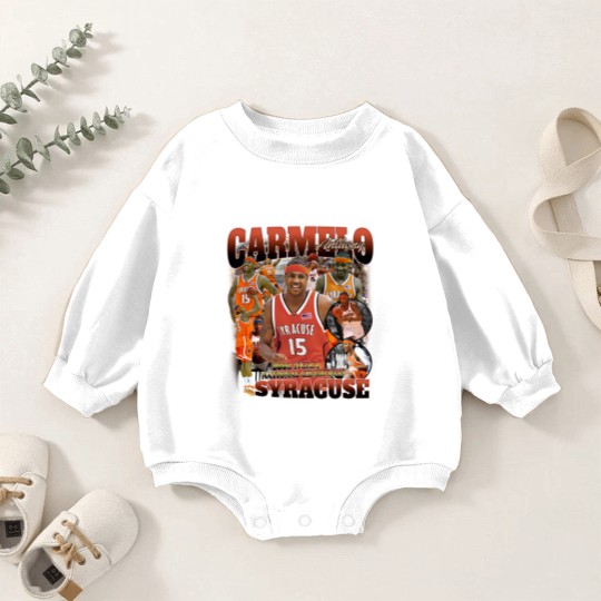 Discover Vintage 90s Graphic Carmelo Anthony Syracuse Baby Romper Sweatshirts, Carmelo Anthony Baby Romper Sweatshirts