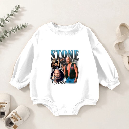 Discover Vintage Bootleg Style Stone Cold Baby Romper Sweatshirts, Steve Austin Wrestling Baby Romper Sweatshirts