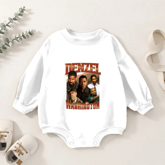 Discover DENZEL WASHINGTON Retro Vintage Baby Romper Sweatshirts - Denzel Washington Tribute Baby Romper Sweatshirts