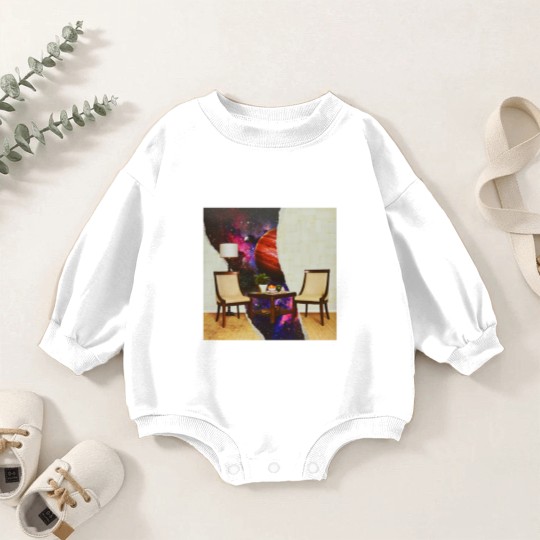 Discover Rainbow Kitten Surprise Baby Romper Sweatshirts