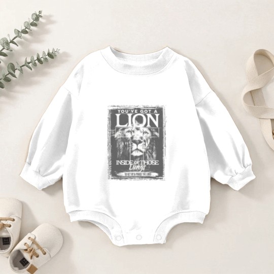Discover Lion In Those Lungs Christian Baby Romper Sweatshirts, Christian Faith Baby Romper Sweatshirts, Gratitude Brandon Lake Baby Romper Sweatshirts
