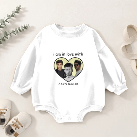 Discover Zayn Malik I am in love with Zayn Malik  White Graphic Baby Romper Sweatshirts