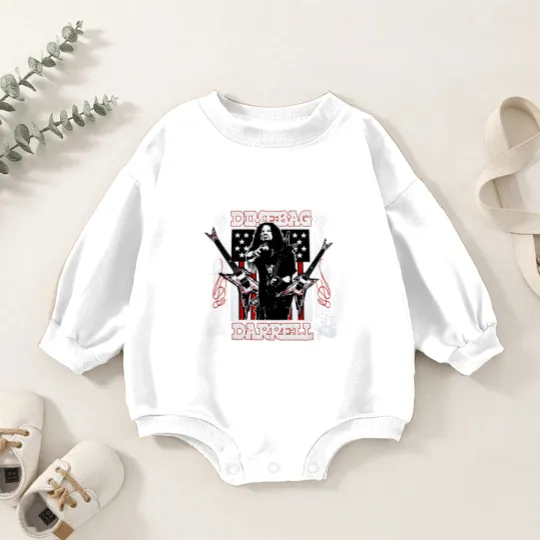 Discover Dimebag Darrell Mayhem Skull Band Baby Romper Sweatshirts