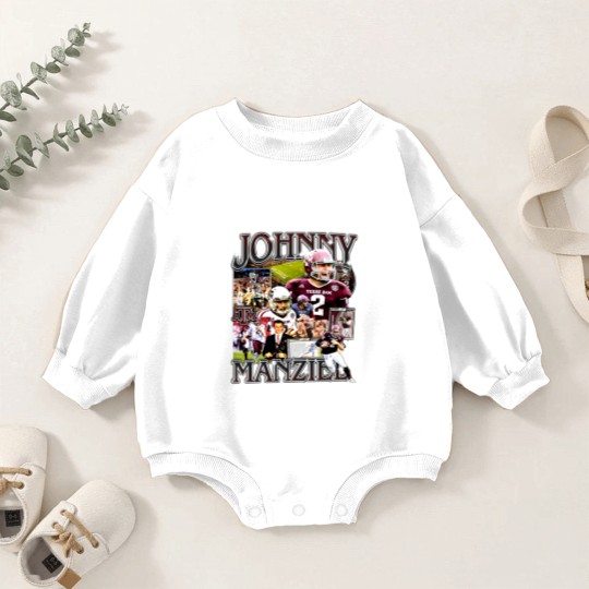 Discover Johnny Manziel Vintage Style Bootleg Baby Romper Sweatshirts, Johnny Manziel Baby Romper Sweatshirts