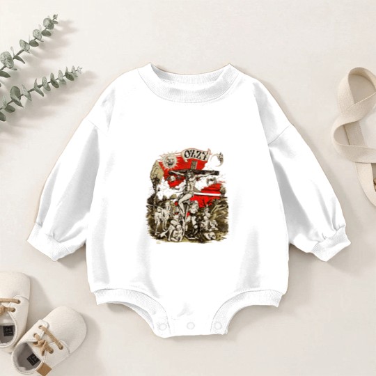 Discover Vintage 1991 Ozzy Osbourne Cross Graphic Baby Romper Sweatshirts