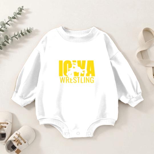 Discover Iowa Wrestling Freestyle Wrestler Gift The Hawkeye Baby Romper Sweatshirts
