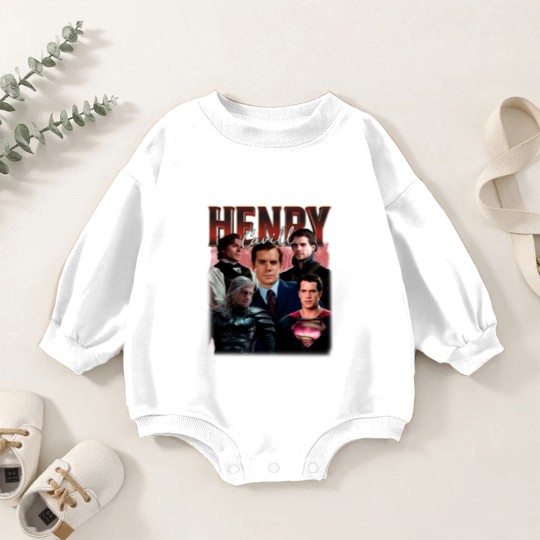 Discover HENRY CAVILL Vintage Baby Romper Sweatshirts, Henry Cavill Homage Baby Romper Sweatshirts, Henry Cavill Fan