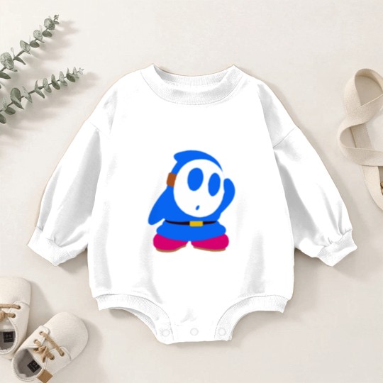 Discover Blue Shy Guy Baby Romper Sweatshirts