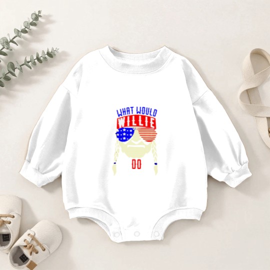 Discover What Would Willie Nelsonn What Would Willie Nelsonn Baby Romper Sweatshirts