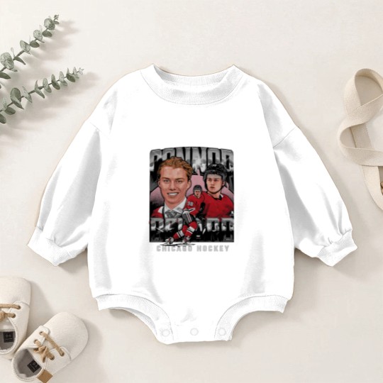 Discover Connor Bedard Chicago Vintage - Connor Bedard - Baby Romper Sweatshirts