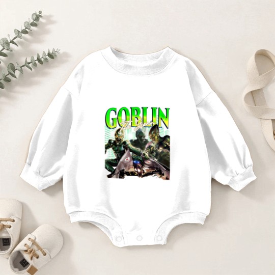Discover THE GREEN GOBLIN Vintage Baby Romper Sweatshirts, The Green Goblin Homage Baby Romper Sweatshirts