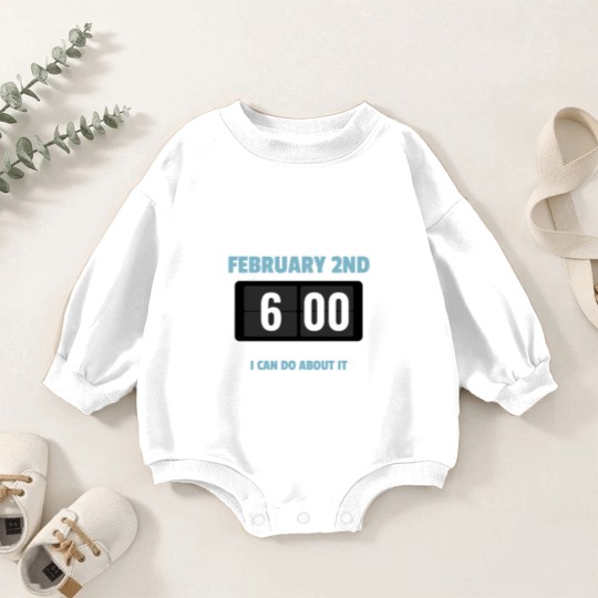 Discover Alarm Clock GroundHog Day Design Baby Romper Sweatshirts