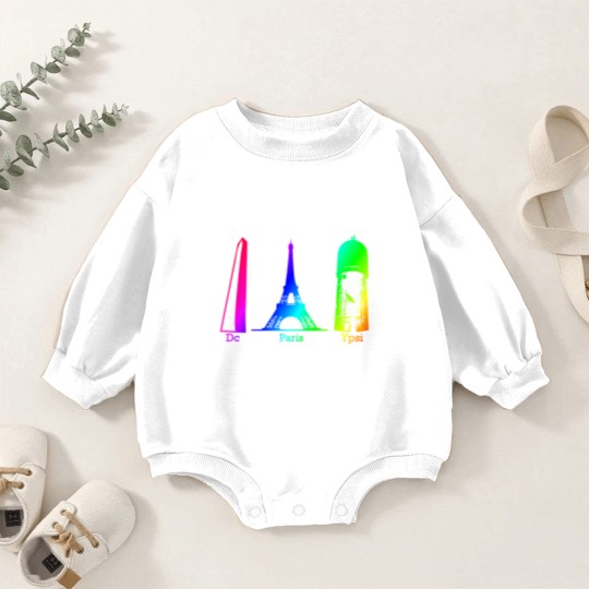Discover Ypsilanti Water Tower Full Color Baby Romper Sweatshirts