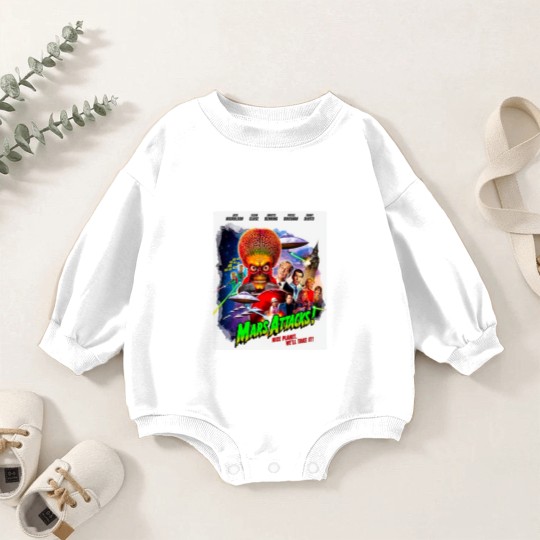 Discover Mars Attacks Soft Baby Romper Sweatshirts, Mars Attacks Movie Poster Baby Romper Sweatshirts
