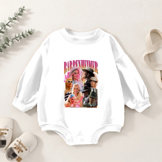 Discover Barbenheimer Vintage Baby Romper Sweatshirts, Gift For Women and Man Baby Romper Sweatshirts
