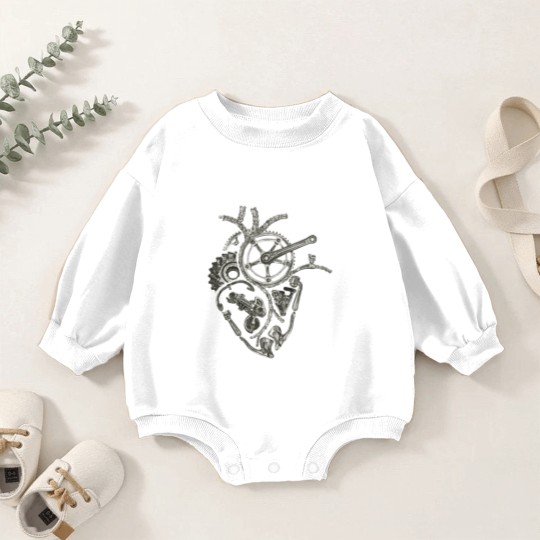 Discover Anatomical Cycling Heart | Essential Baby Romper Sweatshirts
