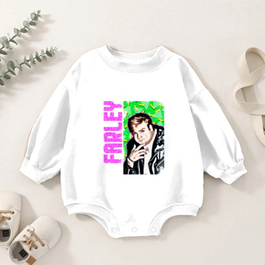 Discover Chris Farley Nostalgia Graphic Baby Romper Sweatshirts