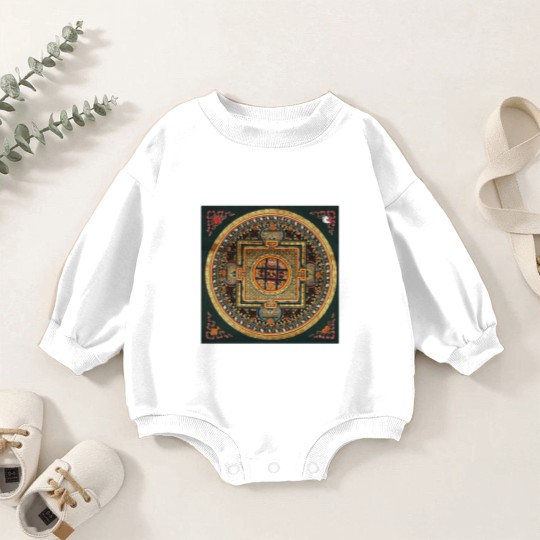 Discover Kalachakra Mandala Baby Romper Sweatshirts