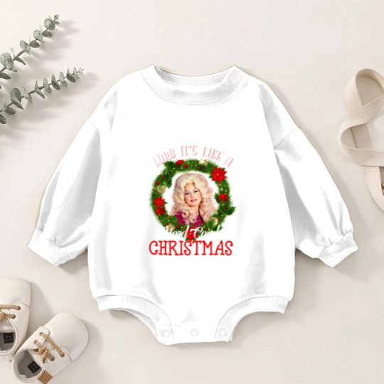 Discover Lord it's Like a Hard Candy Christmas Dolly Parton Holiday Baby Romper Sweatshirts
