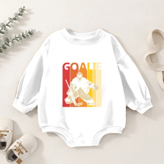 Discover Hockey Goalie T- Baby Romper Sweatshirts Vintage Hockey Goalie T- Baby Romper Sweatshirts Baby Romper Sweatshirts