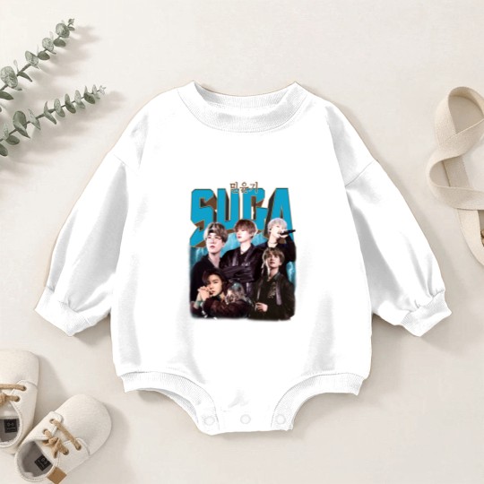 Discover BTS Suga Kpop Music Baby Romper Sweatshirts