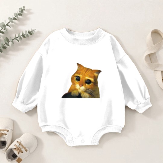 Discover Shrek Puss In Boots Cute Baby Romper Sweatshirts