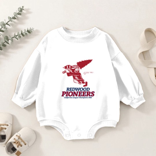 Discover Defunct Redwood Pioneers Baseball 1983 - California - Baby Romper Sweatshirts