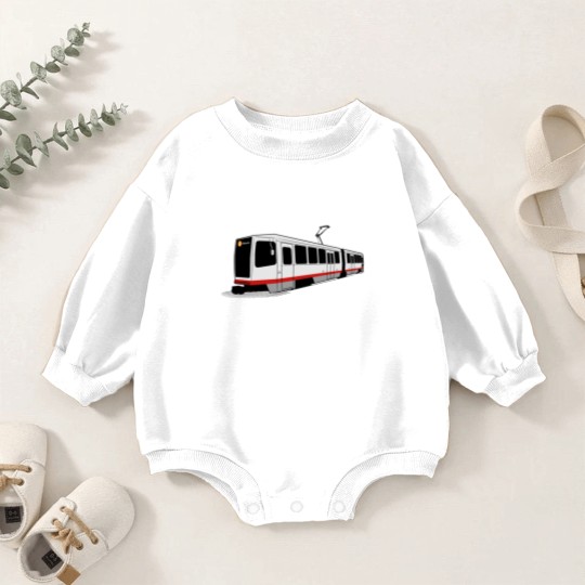 Discover J Church - San Francisco Muni Train Baby Romper Sweatshirts
