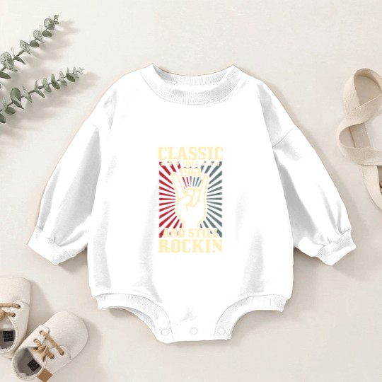 Discover Vintage 1961 Classic Rock 60th Birthday Gift Baby Romper Sweatshirts
