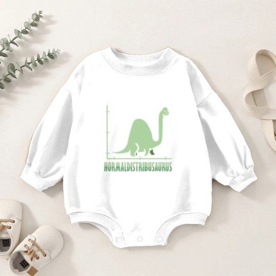 Discover Dinosaur Math Normal Distribution Mathematician Baby Romper Sweatshirts