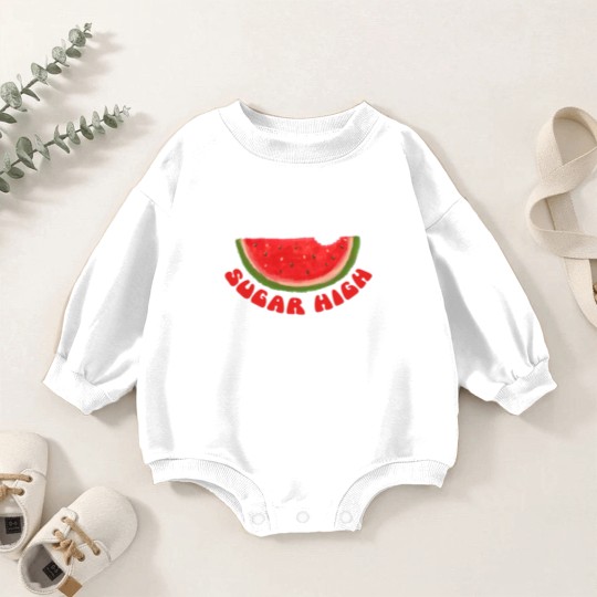 Discover Watermelon Sugar High / Harry Graphic Baby Romper Sweatshirts
