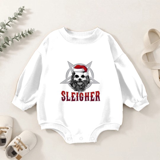 Discover Sleigher Heavy Metal Slayer Christmas Baby Romper Sweatshirts