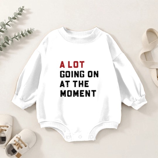Discover A Lot Going On At The Moment Glitter Effect Baby Romper Sweatshirts, Concert Baby Romper Sweatshirts, TS Concert Baby Romper Sweatshirts