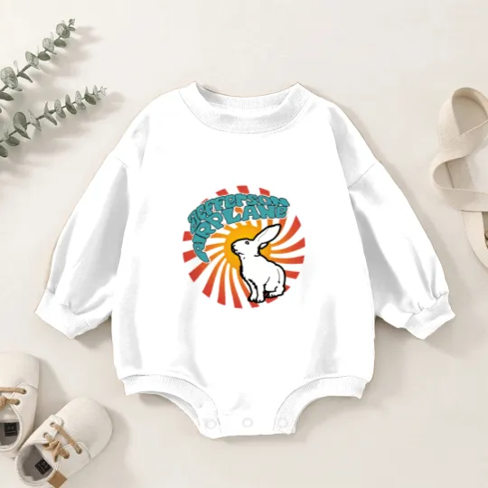 Discover Jefferson Airplane White Rabbit Baby Romper Sweatshirts