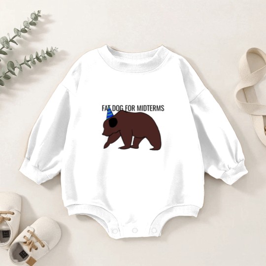 Discover Fat dog for midterms Baby Romper Sweatshirts