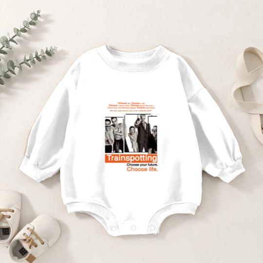 Discover Vintage Baby Romper Sweatshirts Trainspotting NATURAL color Men Woman Unisex Baby Romper Sweatshirts