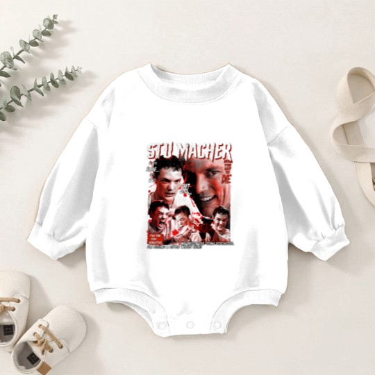 Discover Stuart Stu Macher Scream Movie Halloween Baby Romper Sweatshirts, Vintage Horror Movie Baby Romper Sweatshirts