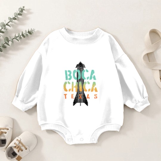Discover Boca Chica Texas Starship Cool Retro Baby Romper Sweatshirts
