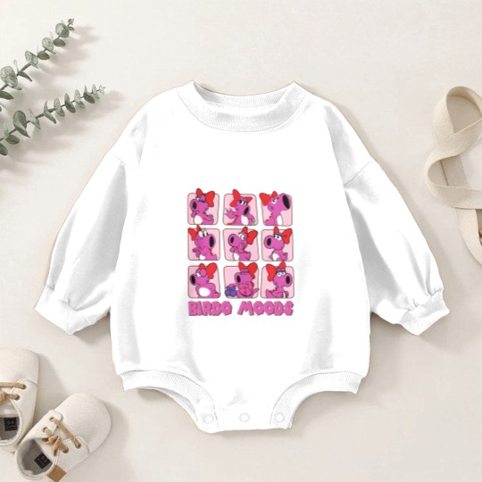 Discover Cute Birdo Moods Baby Romper Sweatshirts | Super