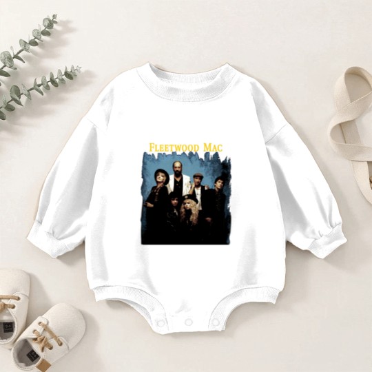 Discover 1990 Fleetwood Mac Behind The Mask Tour Baby Romper Sweatshirts, 90s Retro Vintage Baby Romper Sweatshirts