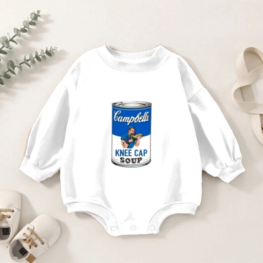 Discover Campbell's Kneecap Soup Graphic Baby Romper Sweatshirts, Dan Campbell's Kneecap Soup Graphic