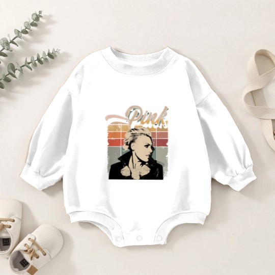 Discover Retro P!nk Pink Baby Romper Sweatshirts, Music Tour 2023 Baby Romper Sweatshirts Pink Summer concert Baby Romper Sweatshirts