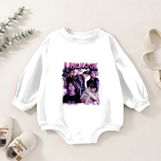 Discover Jungkook Baby Romper Sweatshirts, Jungkook Vintage Style Baby Romper Sweatshirts, Jungkook Vintage Unisex Baby Romper Sweatshirts