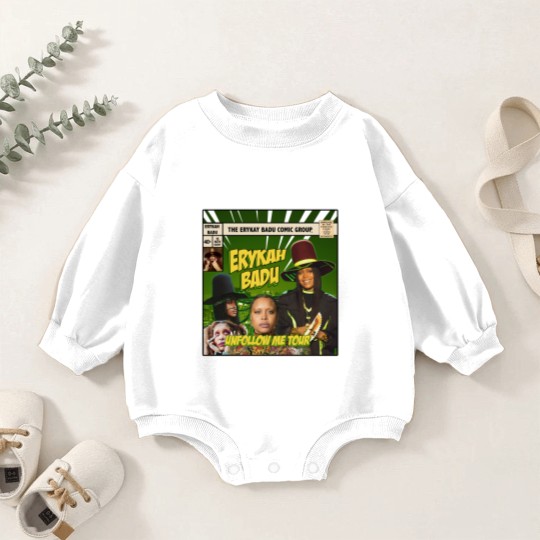 Discover Erykah Badu Comic Baby Romper Sweatshirts, Erykah Badu Bootleg Baby Romper Sweatshirts, Erykah Badu Baby Romper Sweatshirts