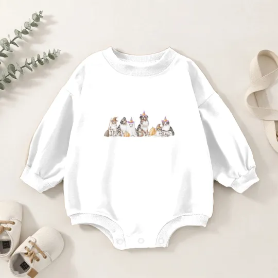 Discover Australian Shepherd Halloween  Baby Romper Sweatshirts