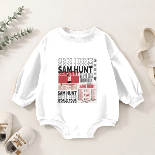 Discover Sam Hunt Music Baby Romper Sweatshirts 90s Y2K Merch Vintage Baby Romper Sweatshirts