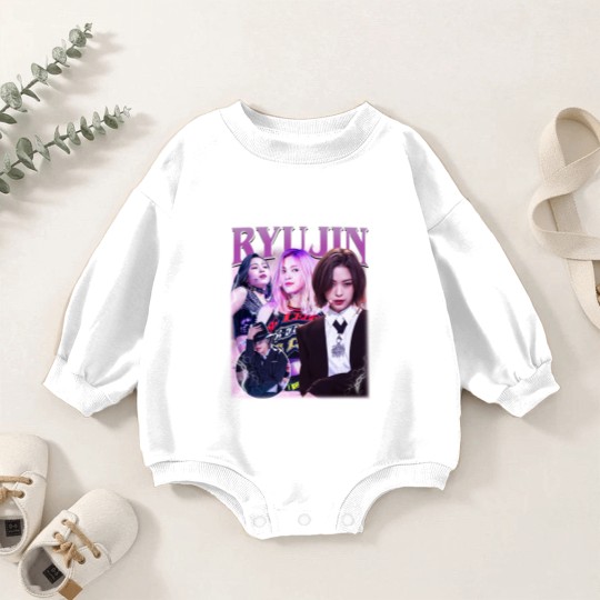 Discover Limited Ryujin Vintage Baby Romper Sweatshirts, ITZY Baby Romper Sweatshirts